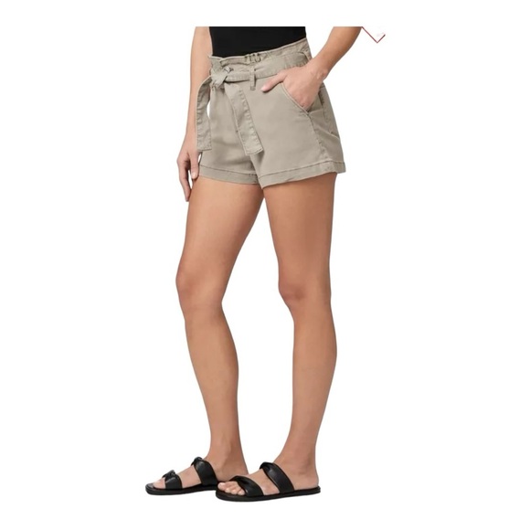 Paige Anessa Tie Waist Pleated Shorts NWT - Picture 3 of 9
